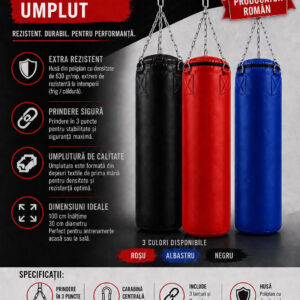 Sac de box 100x30 cm umplut