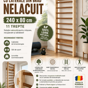 Spalier gimnastica Evogym ART 240/80 cm 11 trepte nelacuit