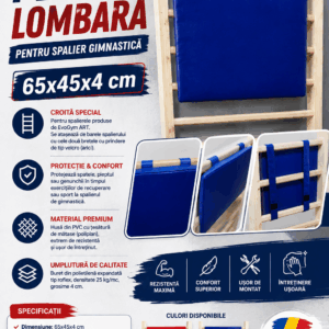 Perna lombara pentru spalier gimnastica 65x45x4 cm