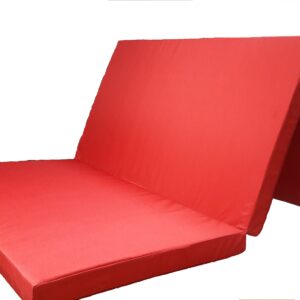 Saltea gimnastica pliabila in 3 segmente, 200x120x8 cm, rosie
