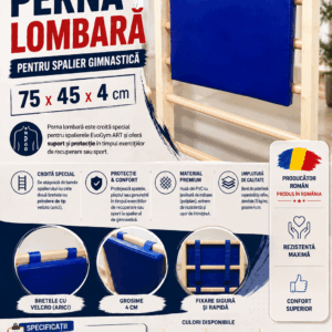 Perna lombara pentru spalier gimnastica 75x45x4 cm